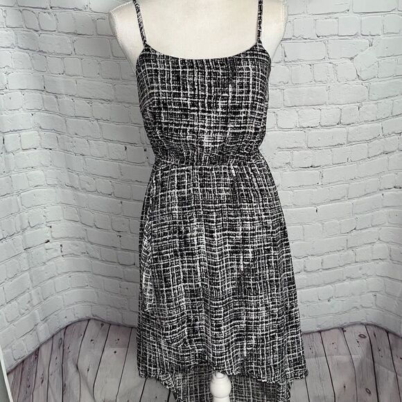 Forever 21 - Black White Hi-Low Dress - S - Picture 1 of 5